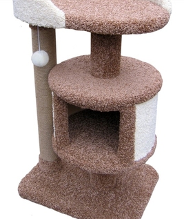 Лежанка для кошки с игровым комплексом Зоополюс